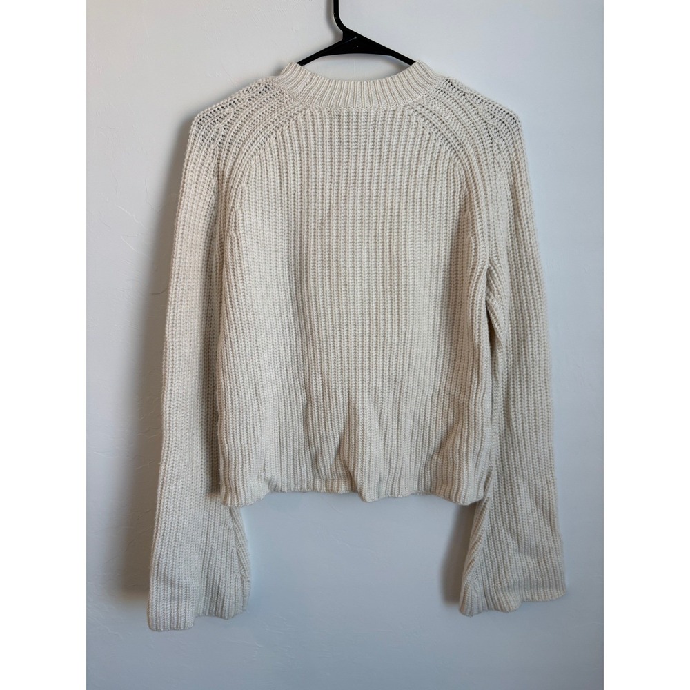 Misha Nonoo Lambswool Cashmere Sweater Light Academia Quiet Luxury Old Money - Picture 6 of 6